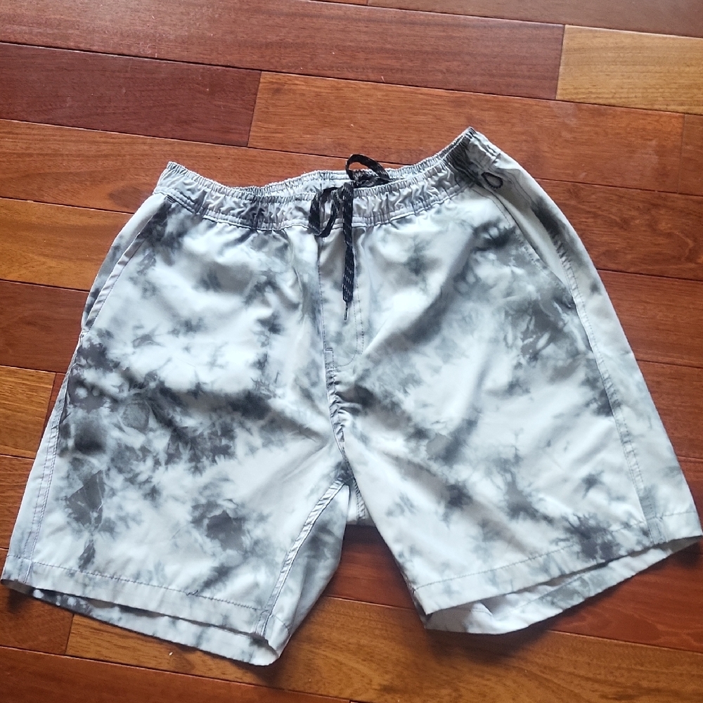 Split Gray Board Shorts with Modern Design